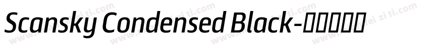 Scansky Condensed Black字体转换